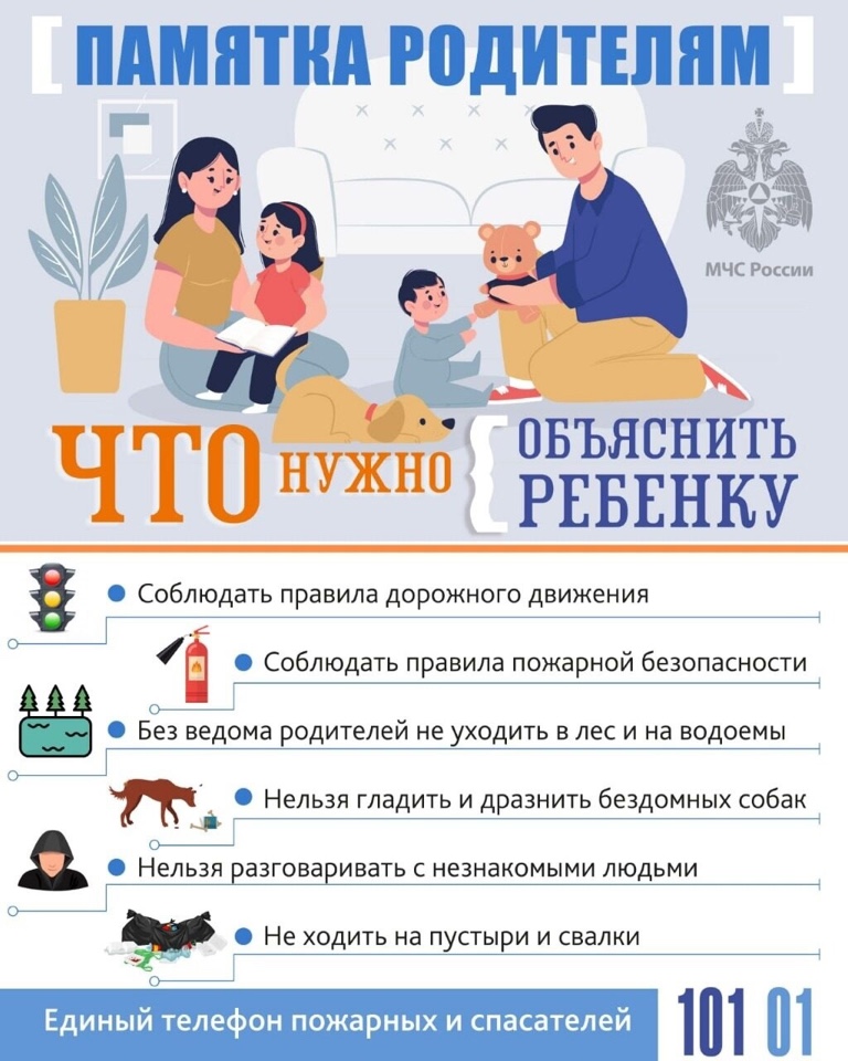 Памятка родителям. Что нужно объяснить ребенку?
